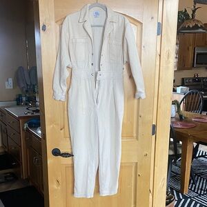 BDG Cream Jumpsuit
